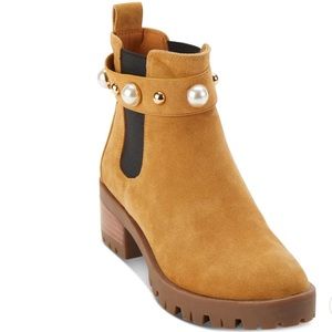 Karl Lagerfeld Paris Suede Ankle Boots
